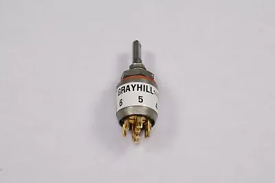 50M60-01-2-03N Grayhill Single Deck Rotary Switch 60° 2 Pole 3 Position 0.5  Dia • $21.52