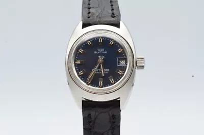 Glycine Automatic Women's Watch Vintage 22MM Nice Condition RAR Wrist Watch • $700.10
