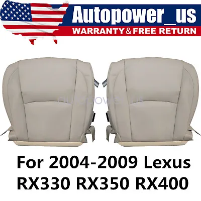 Driver & Passenger Bottom SEAT COVER Tan FITS 2004-2009 Lexus RX330 RX350 RX400 • $95.19