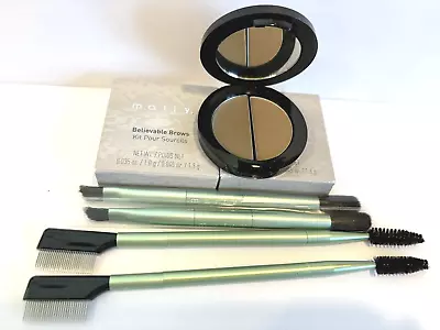 MALLY BELIEVABLE Brows TAUPE New In Boxes +  BRUSHES As Shown  (LOT OF 2) • $18.99