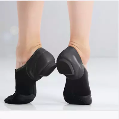 Synthetic Leather Jazz Shoes Slip On For Women And Men's Dance Shoes Us Sell New • $31.52