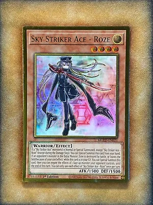 Yugioh Sky Striker Ace - Roze MGED-EN021 Gold Rare 1st Ed NM • $1.19