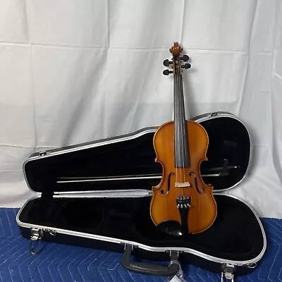 E.R Schmidt Violin With Bow & Case Included Germany Repaired Plays Well 1/2 • $110