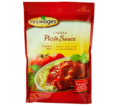 Mrs. Wages Pasta Sauce Mix Makes 5 Pints 5 Oz. Packets • £17.63