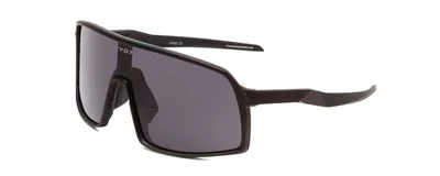 $69.94 • Buy Coyote Python Sport Wrap Shield Designer Polarized Sunglasses Black/Grey 136 Mm