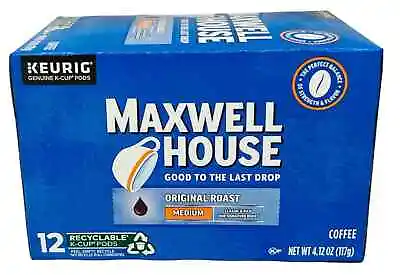 Maxwell House The Original Roast Medium Coffee Keurig K Cup Cups 12 Ct • $14.99