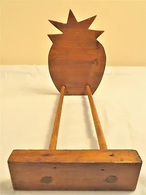 £10.80 • Buy Vintage Wooden Pineapple Plate Napkin Kitchen Rack Shelf Counter Top Display