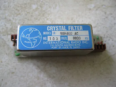 Inrad 103  IR-88H400 AC  400hz CW Filter (8830khz Center) For Kenwood Excellent  • $75