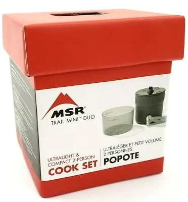 MSR Trail Mini Duo Cook Set W/ 1.2L Pot Bowl Ultralight Pot Lifter • $59.85