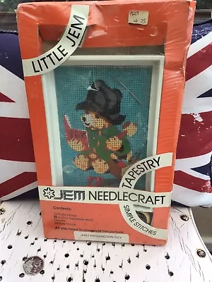 Vintage 1979 Jem Needlecraft Tapestry Kit “Paddington D.I.Y” Unused Sealed • £10
