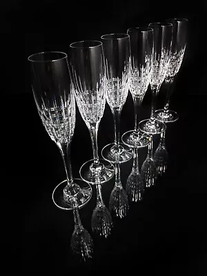 Faberge Crown Crystal Clear Champagne Flutes  • $1377.50