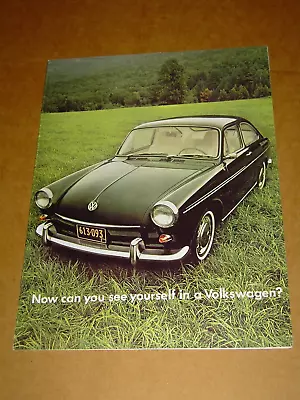 1968 Volkswagen 1600 Squareback Sedan Wagon Brochure Super Nice! Original! • $14.99