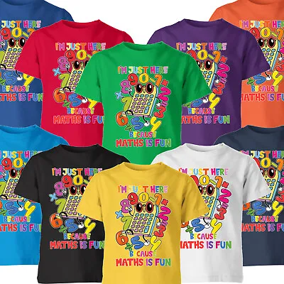 Funny Maths Is Fun Calculator Number Day Mathematical Gift Tee T-Shirt #ND43 • £7.59