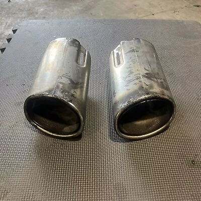 08-16 Mercedes W204 C300 E350 Rear Bumper Exhaust Muffler Tips Set Of 2 OEM 50k • $89.66