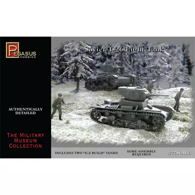 Pegasus Hobbies 1:72 Scale Soviet T-26 Light Tanks • £11.99