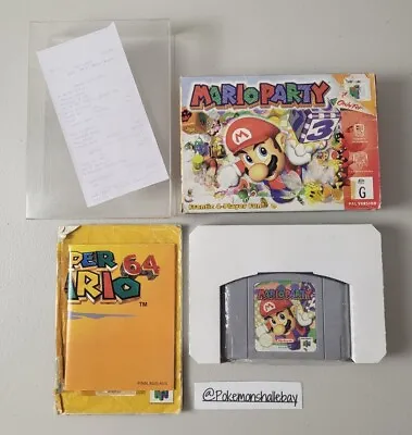 Mario Party (1) - Nintendo 64 (N64) *BOXED W/ Manual - AUS PAL - Free Tracking* • $249.99