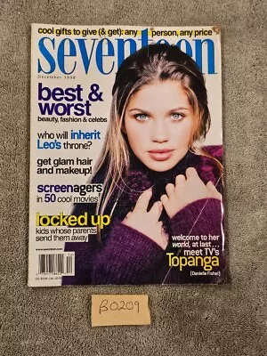 Seventeen Magazine /december 1998 / Daniell Fishel / Topanga / Boy Meets World • $24.98