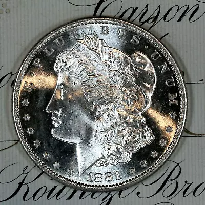 * 1881-S * CHOICE To GEM BU MS MORGAN SILVER DOLLAR * FROM ORIGINAL BANK BAG * • $149.95