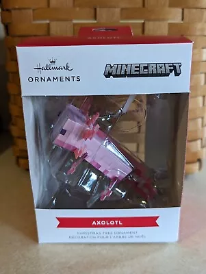 Hallmark Minecraft Axolotl Red Box Christmas Ornament 2023 • $19.95
