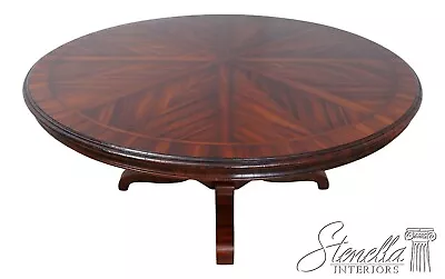 L62614EC: ALFONSO MARINA Italian Continental 70 Inch Round Dining Table • $4595