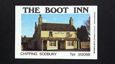 £1.99 • Buy Matchbox Label Pub The Boot Inn Chipping Sodbury Gloucestershire MJ1121