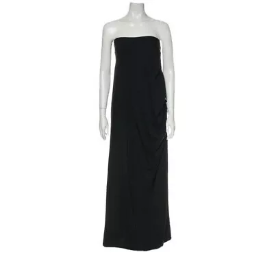 NWT $1200 St. John Couture 2 Maxi Dress Caviar Full Length Slit St Gown Black • $298