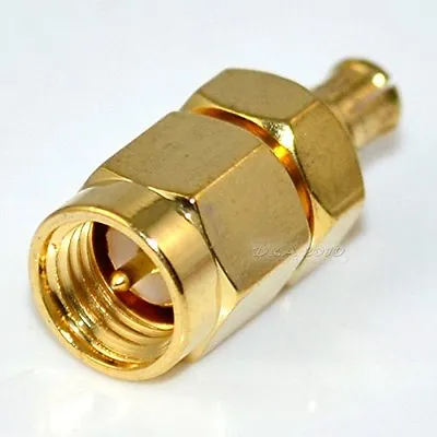$8.61 • Buy SMA Male Plug To MCX Male Plug Straight RF Adapter Coaxial Connector Convertor