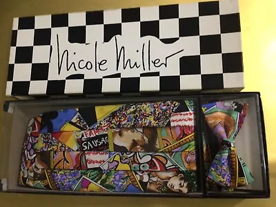 Nicole Miller Cummerbund/Bowtie Silk 100% Novelty Set Ltd Edition Adjustable • $39.99