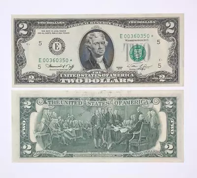 1976 Richmond District 2 Dollar Star Note Gem Uncirculated No Folds Or Tears • $54.99