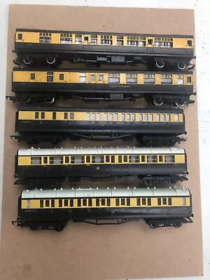 OO Gauge Hornby GWR Carriages X 5 • £29.99