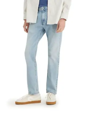 Genuine LEVIS Mens 502 Regular Taper Fit Light Blue Stretch Jeans • £29.99