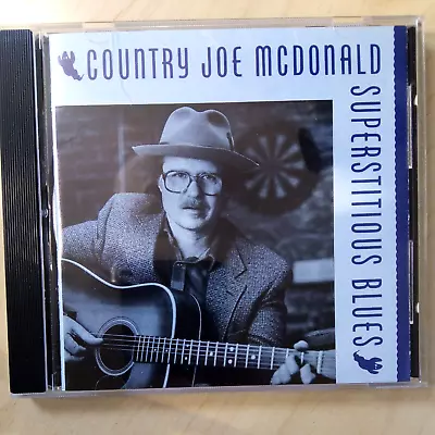 Country Joe Mcdonald - Superstitious Blues - CD (1990 Ryko) - JERRY GARCIA! • £7.99