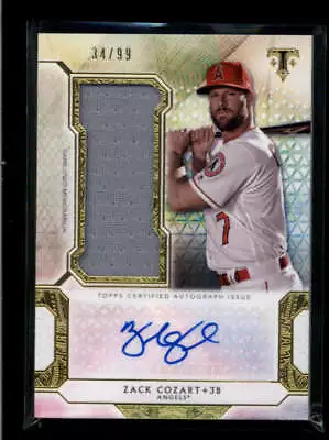 Zack Cozart 2018 Triple Threads Used Worn Jersey Autograph Auto #34/99 Aj8637 • $10.49