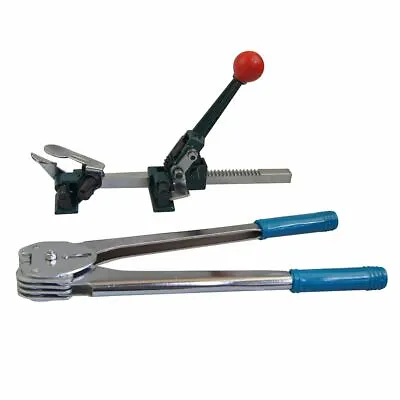 12-16MM  Manual Pallet Box Packing Ratchet Belt Strapping Tensioner Set • £18.99