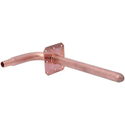 SharkBite 1/2 Inch Crimp Copper Stub Out Elbow With 4 Inch X 8 Inch Bracket • $22.62