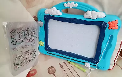 £10.50 • Buy Large Magnetic Drawing Board For Kids Erasable Scribble Writing Board