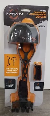 Titan Allen Shield Vertical & Crossbow Arrow Quiver Holds 4 Arrows Or Bolts NEW • $24.99