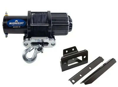 Viper 50 Ft Midnight Winch 4500 Lb Black W/ Mount For Polaris RZR 4 800 2010-14 • $239.98