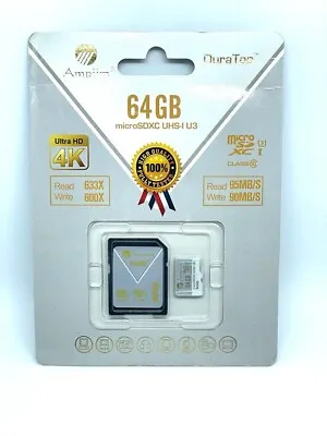  Micro SD  Card HC   Ultra HD 4k Sdhcuhd-1 U3 Class 10 Duradata With Adaptor. • £5.49