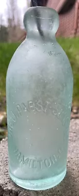 Embossed Hutch Soda Bottle The J. Pabst Sons Co Hamilton  Ohio • $9.99