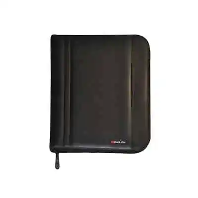 Monolith Leather Look Zipped Ring Binder PU A4 Black 2754 • £27.85