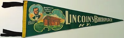 Birthplace Of Abraham Lincoln ~ Lincoln's Birthplace KY ~ Vintage Felt Pennant • $14.95