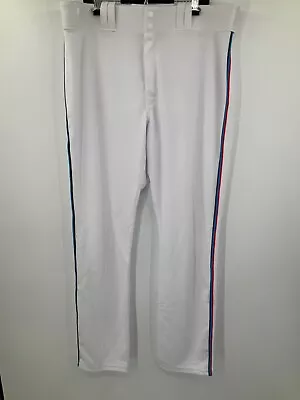 Miami Marlins Mlb White Majestic Game Used Pants 2019 Sz: 40 • $75