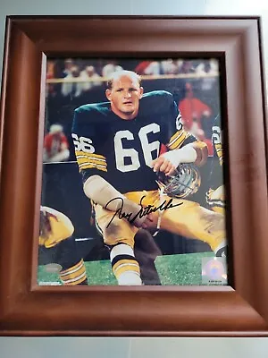 Ray Nitschke Autographed 8x10 Green Bay Packers FRAMED MOUNTED MEMORIES  • $149.95