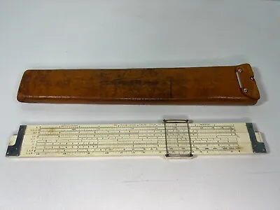 Keuffel Esser Slide Rule N4081-3S Log Log Duplex Decitrig Leather Case Box 1940s • $29.99