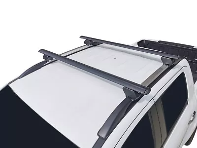 Universal Alloy Roof Rack Cross Bar For UTE With Raised Roof Rail Black 135cm • $219.95