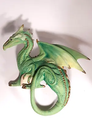 Vintage Western Dragon With Egg Statue Signed  Lou  Shelf Sitting / Hanging • $49