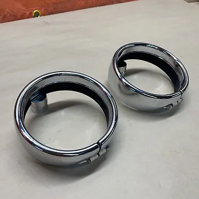 $45 • Buy Genuine Harley Davidson PAssing Lamp Trim Ring Frenched Extended Softail Touring