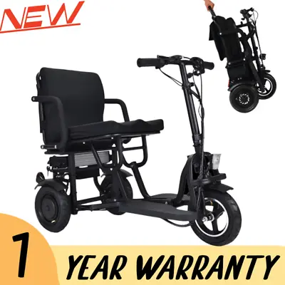 700W 3-Wheel Double Motor Folding Lightweight Electric Mobility Scooter • $1399