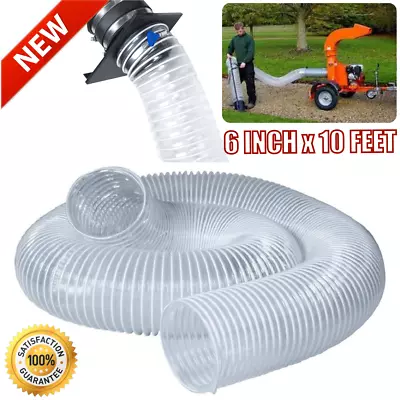 Wire Hose For Leaf Lawn Vacuum Vac Clear Reinforced Heavy Duty 6  By 10 Feet New • $72.26